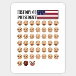 history of US president Sticker